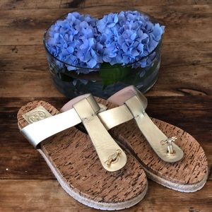 Tori Burch cork bed sandals